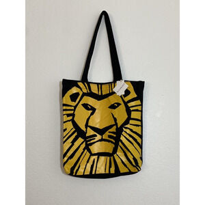 NWT The Lion King Black Canvas Bag Buena Vista Theatrical Merchandise New York